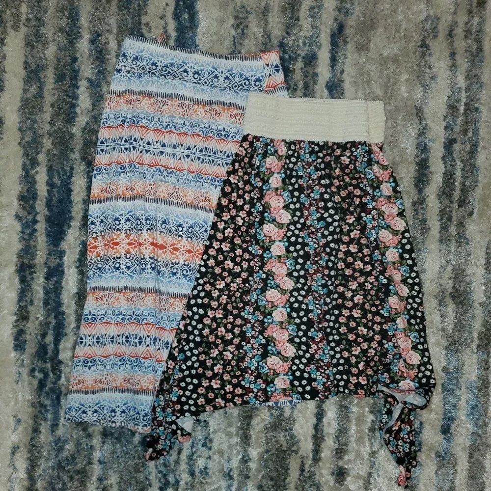 Girls Flowy Skirts || Set of 3 || sz small 7-12